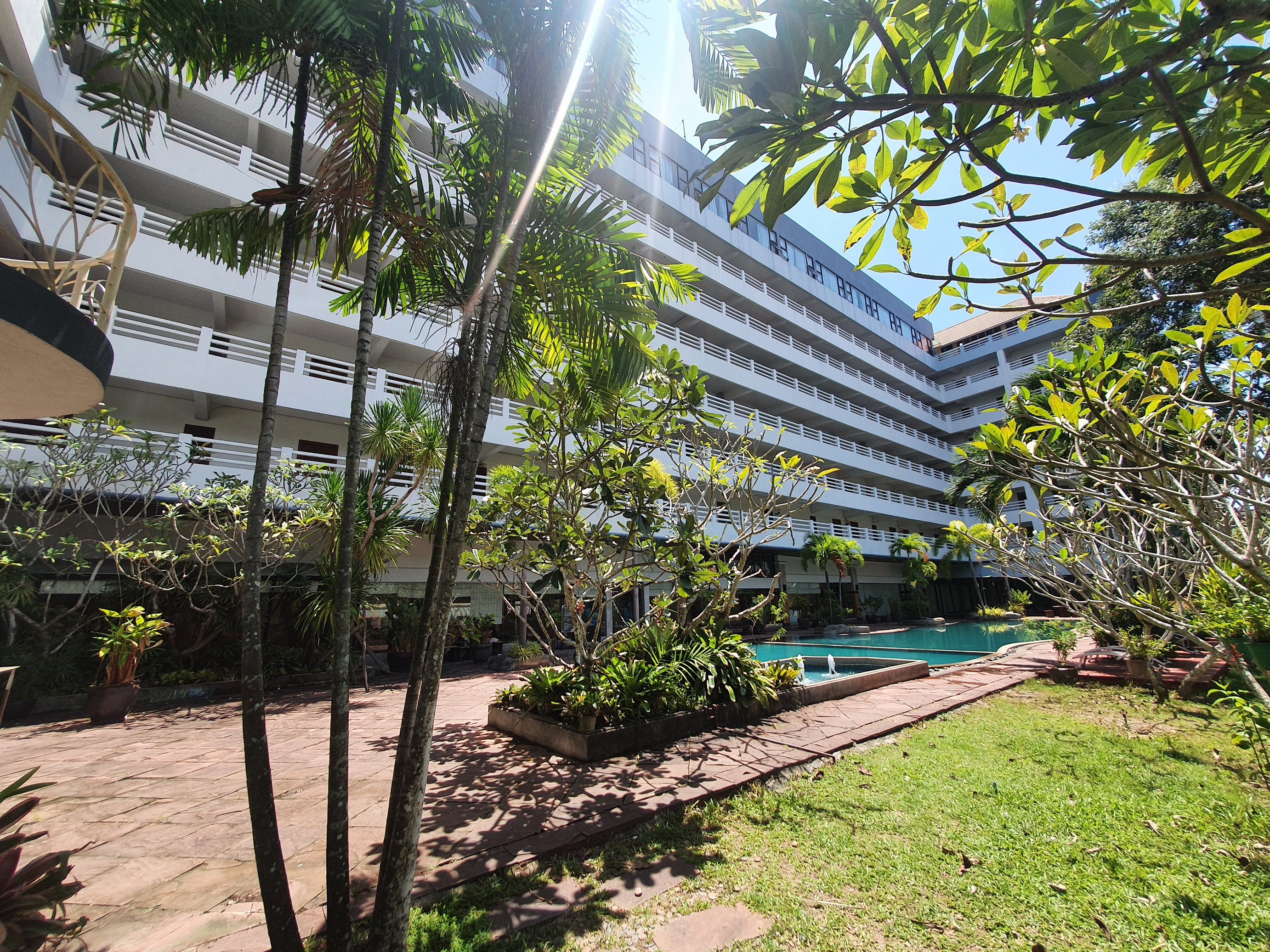 Hotel garden path